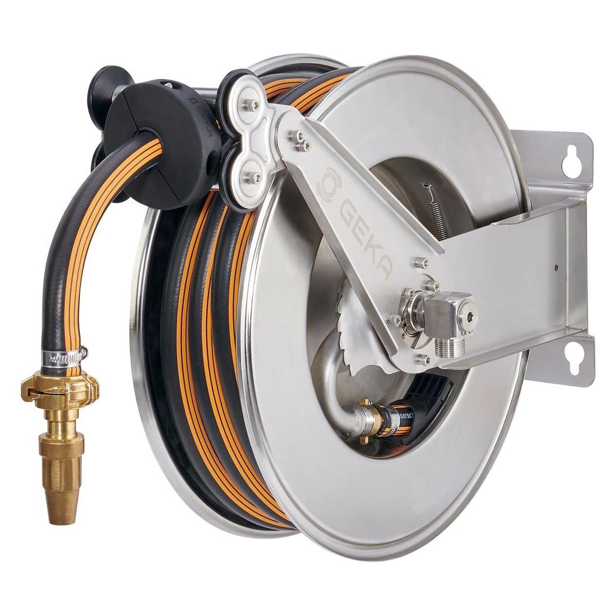 Geka Schlauchaufroller EA15GSKEdelstahl, inkl. 11m EPDM-Schlauch 3/4" & Arm. (11 m) (42.9042.9)