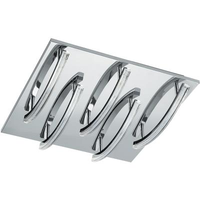 EGLO LED Deckenleuchte "PERTINI", grau (chromfarben), 5, H: 9,5cm, Leuchten, LED Deckenlampe, LED Deckenleuchte