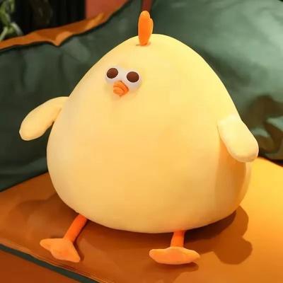 Uplift Picks Funny Fat Chicken Plush Toy Pillow And Neck Cushion Gift yellow 65 Cm