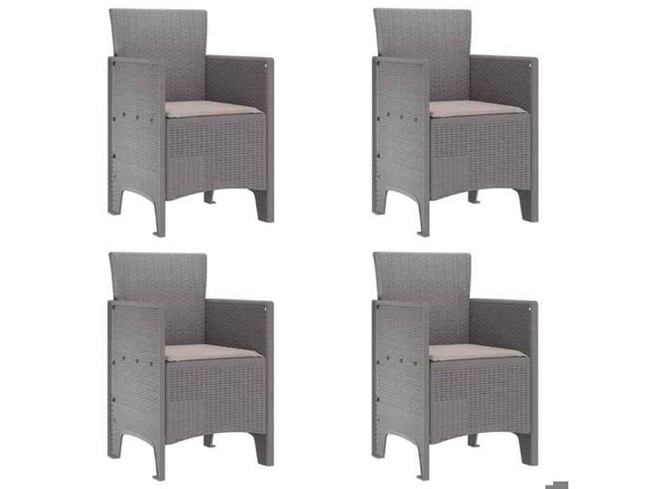 STAR SALE® Chaise de jardin (4 pcs) - ANTI-UV - Gris clair 53x49x85 cm Polypropylène T379