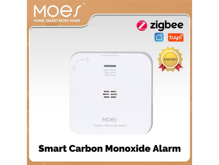 MOES Tuya ZigBee CO détecteur alarme fuite de gaz détecteur de monoxyde de carbone sans fil ménage gaz sirène alarme capteur sécurité intelligente maison
