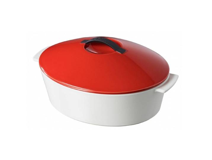 REVOL Schmortopf Cocotte Magma Red 26cm 3,4L Porzellan REVOLUTION von REVOL