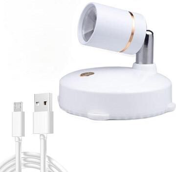 United Premium Battery Powered Cabinet Lights Anti Glare LED Spotlights For Wall & Decorative Gallery Lighting charging Without Remote Control