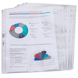 LEITZ Prospekthüllen DIN A4 0.1 mm transparent