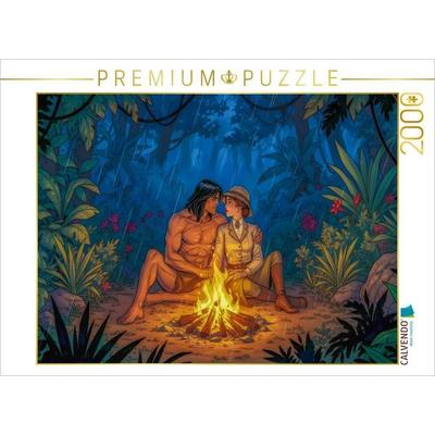 CALVENDO Puzzle Jane und Tarzan finden wahre Nähe | 2000 Teile Lege-Größe 90x67cm Foto-Puzzle für glückliche Stunden, von , Calvendo Puzzle