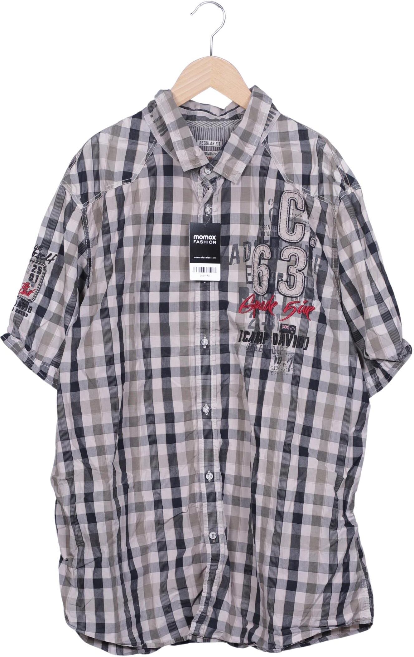 Camp David Herren Hemd, Mehrfarbig, Gr. 3Xl, Baumwolle - Second Hand