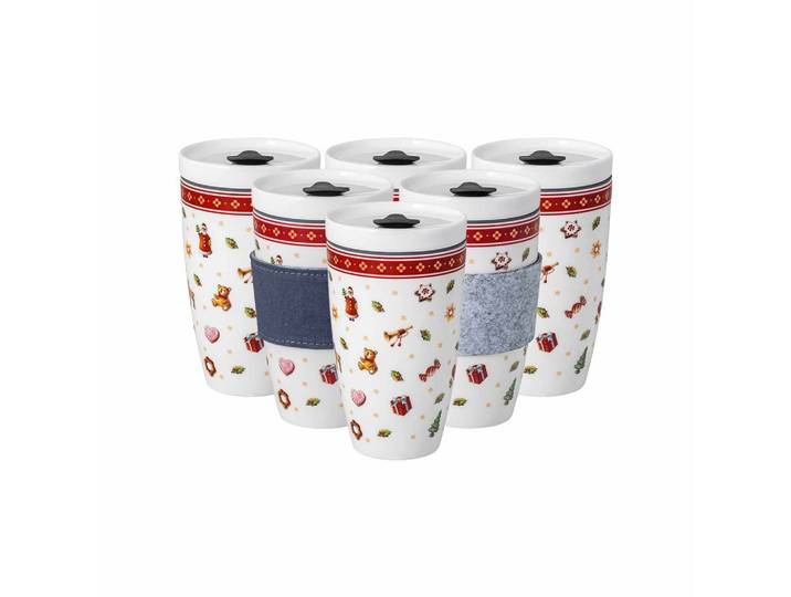 COFFEE TO GO BECHER Toy's Delight bunt 350 ml 6er Set