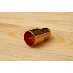 Löt-Absatznippel Nr.5243 aus Kupfer in 22x15 mm, reduziert