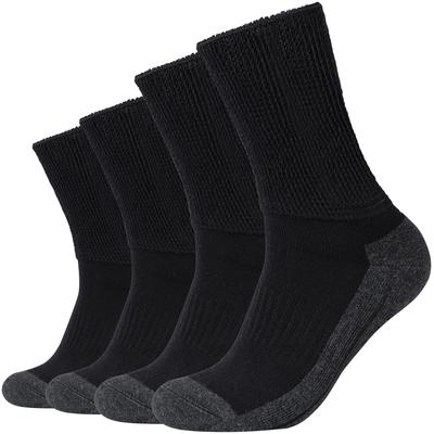 Socken CAMANO "function", Herren, Gr. 35-38, grau (weiß, grau), Obermaterial: 60% Baumwolle, 37% Polyester, 2% Elasthan, 1% Polyamid, Colorblocking, Socken Socken, perfekte Feuchtigkeitsregulation