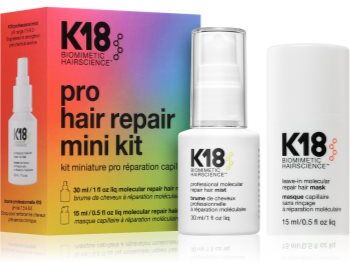 K18 Molecular Repair Mini Kit coffret para cabelo danificado 2 un.. Molecular Repair Mini Kit