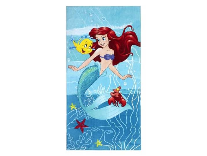 Jerry Fabrics Disney Arielle badhanddoek strandlaken 70 x 140 cm