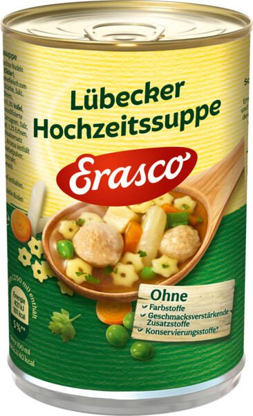 Erasco Lübecker Hochzeitssuppe 390,0 g 128495001