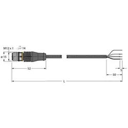 Turck Anschlussleitung RSS4T-2/TEL