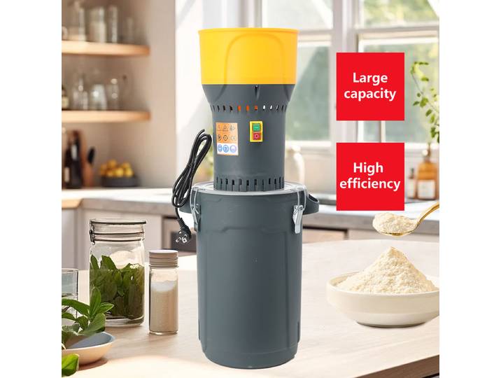 Broyeur de grains électrique 25L avec 5 tamis, broyeur de grains, broyeur de maïs électrique, broyeur de blé