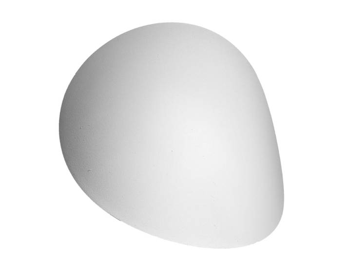 Applique rond en métal, blanc L: 25cm