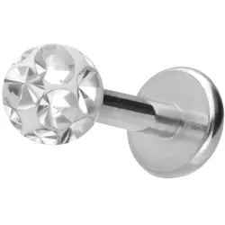 Titan Labret mit Innengewinde EPOXY-KUGEL