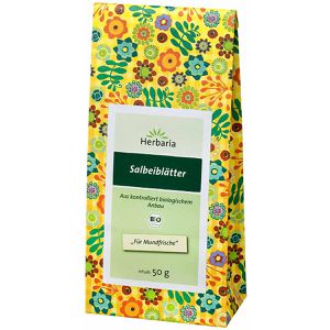 Herbaria Tee Salbeiblätter, BIO, Kräutertee, loser Tee, 50 g