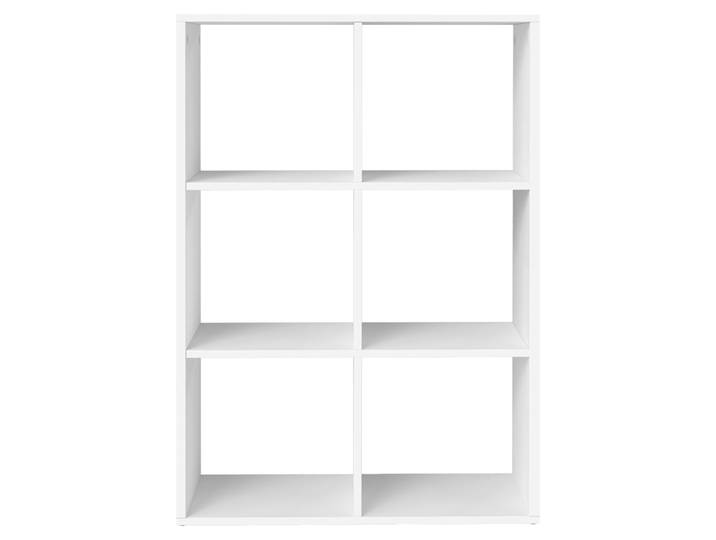 Étagère de rangement à 3 niveaux bibliothèque ouverte bois blanc