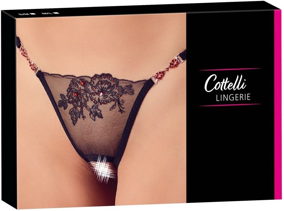 Cottelli LINGERIE String délicat à broderies et strass