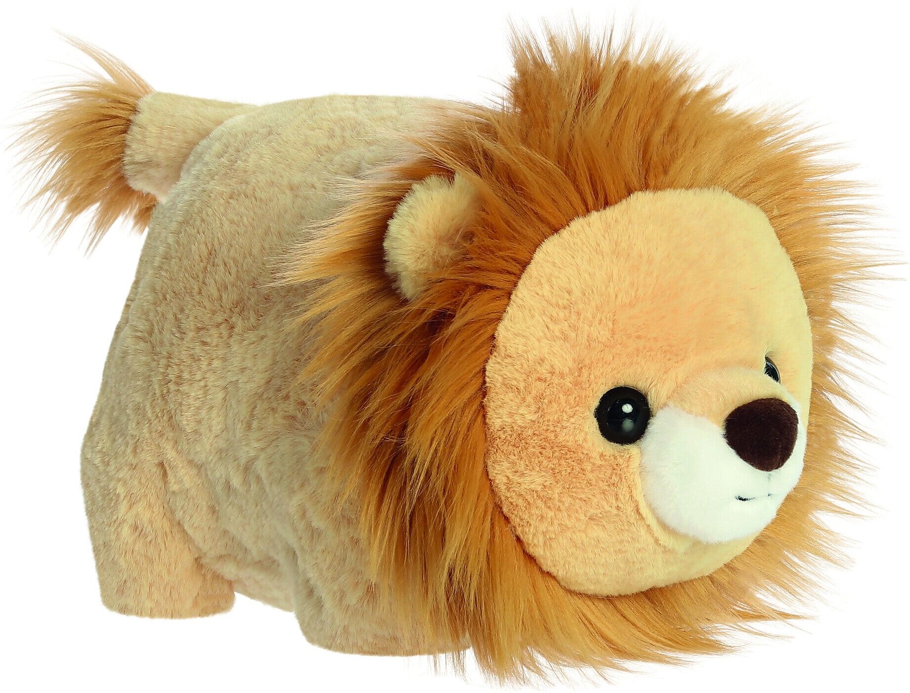 Aurora Spudsters Logan Lion Plush Toy, 10in, Beige/Golden-Brown, for Kids