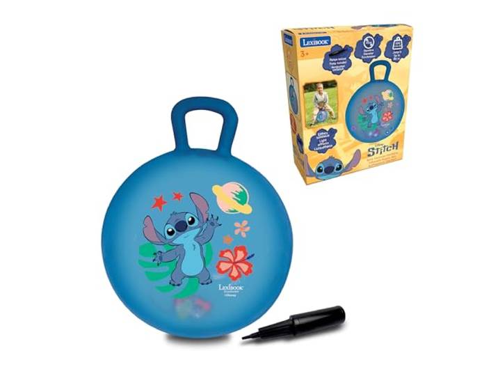 Lexibook, Stitch, Aufblasbarer Hüpfball, blau, BG040D