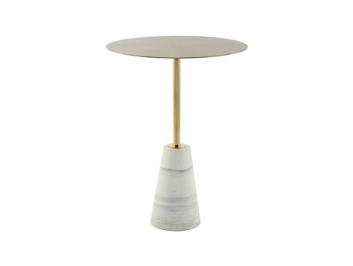 Kayoom Beistelltisch, Metall, Stein, rund, 53 cm, Wohnzimmer, Wohnzimmertische, Beistelltische, Beistelltische Metall