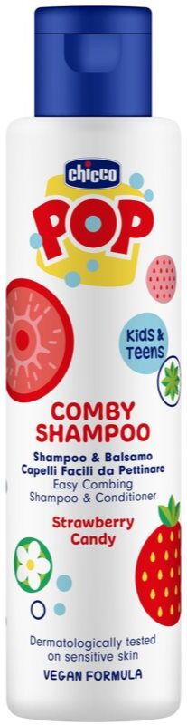 Chicco Pop Comby Shampoo & Conditioner shampoing et après-shampoing Strawberry 250 ml
