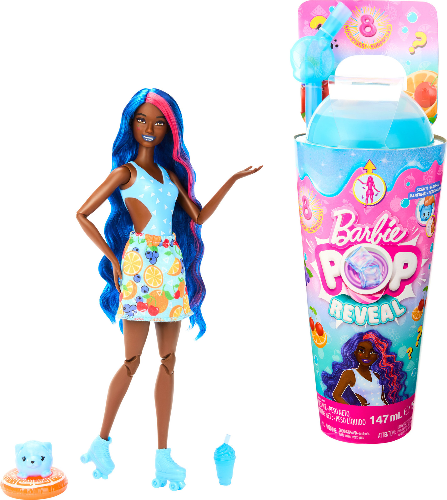 Barbie Pop! Reveal Barbie Juicy Fruits serie - Vruchtenpunch