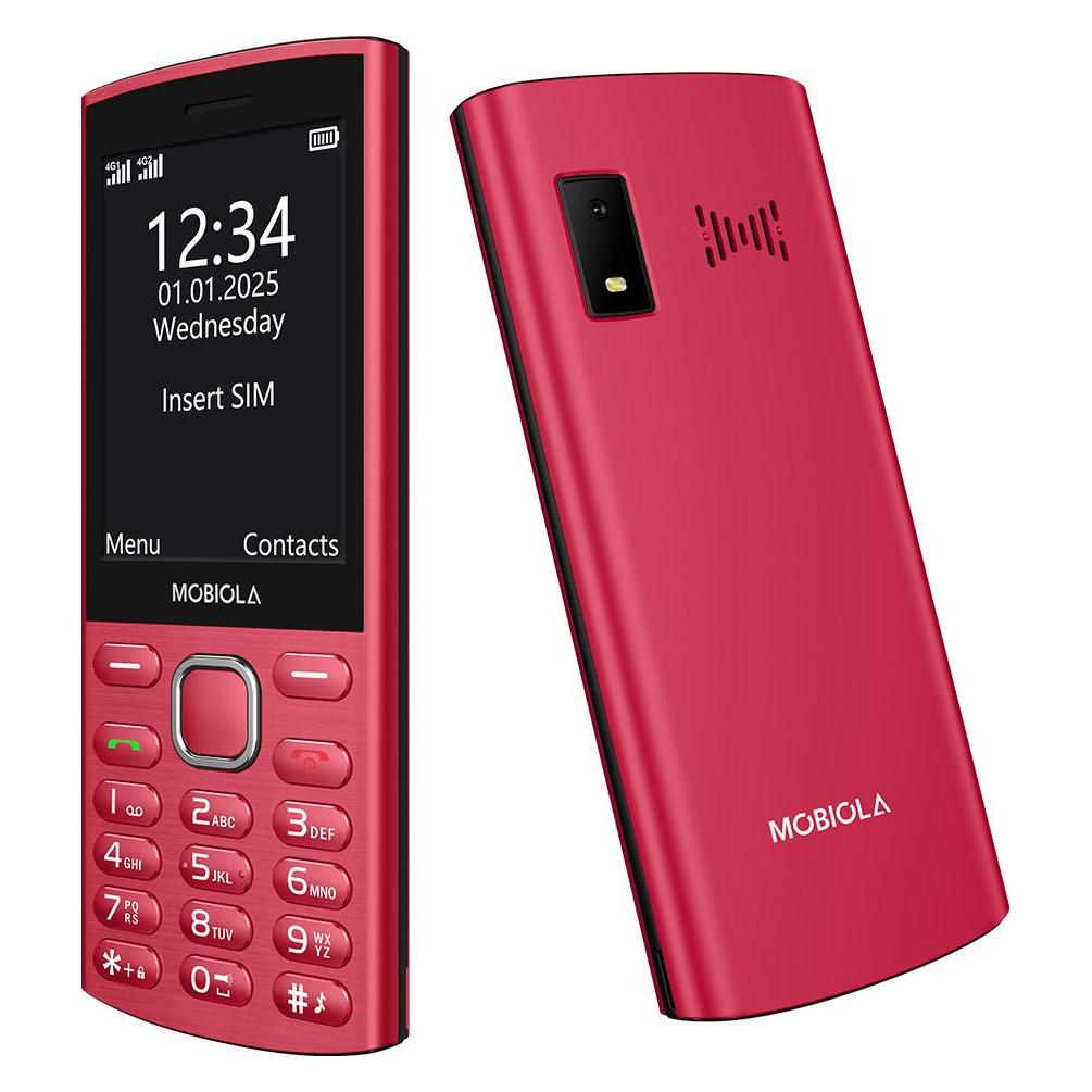 Mobiola Gsm-Telefon Mb4280 4g Rot Klassisches Telefon Für Senioren (36634)