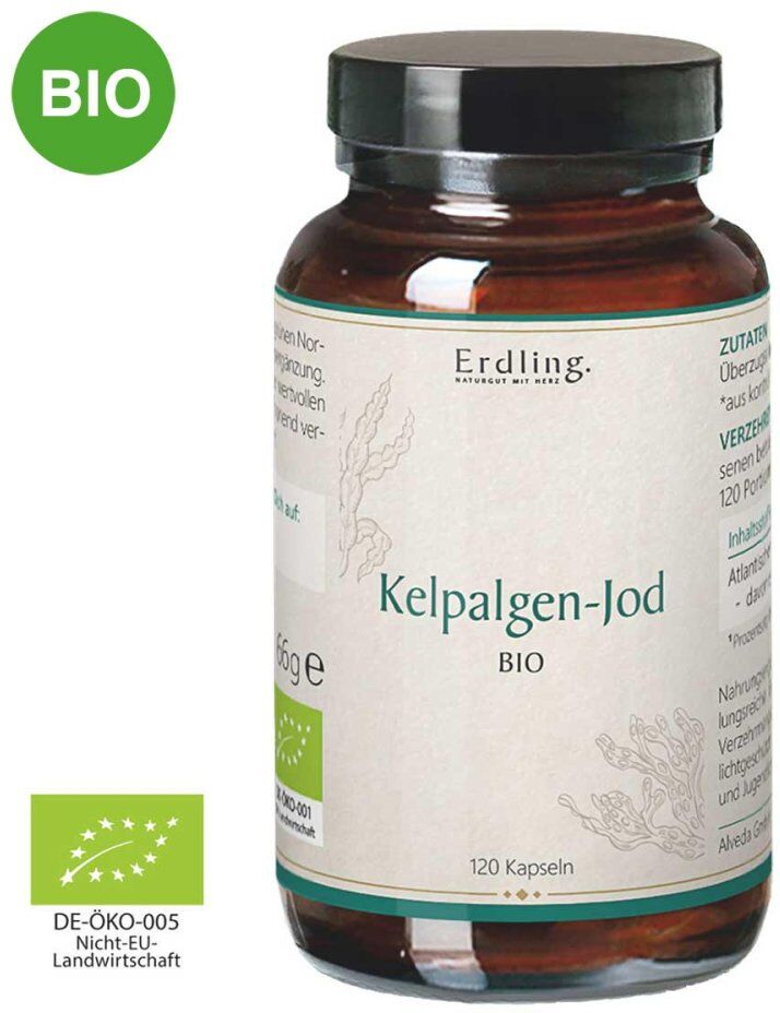 Kelpalgen-jod Bio Kapseln Erdling