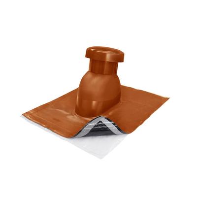 Lüfterhaube Rot Ø 125 mm UV-beständig für Metalldach