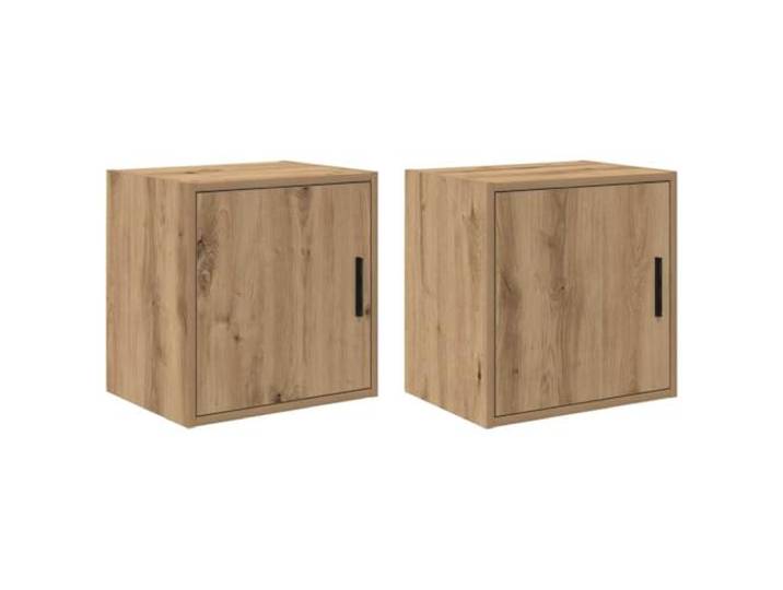 ZXQVLMRS Wand-Schrank 2 STK. Artisan-Eiche Holzwerkstoff 40x30x41 cm Platzsparend, Zur Wandmontage, Werkstatt-Organisation, Robuste Bauweise