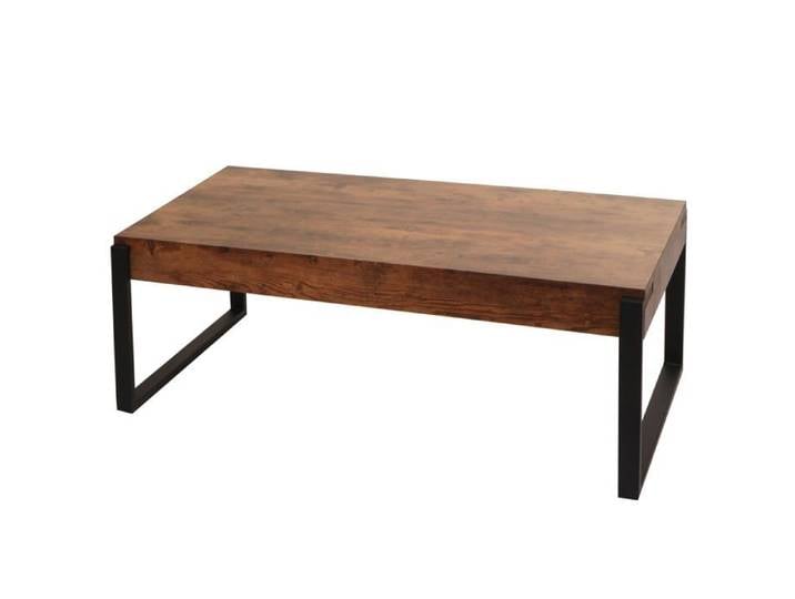 Table basse hwc l53 table de salon table d appoint table de canape metal 43 x 110 x 64 cm chêne sauvage fonce 04_0008438