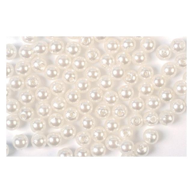 Hobby2you Voksperler 4mm 500g hvid (704401)