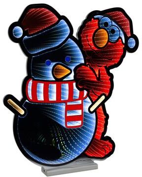 "Sesame Street Elmo Snowman Ekkolight 23""H by Melrose in Red White (Size OS)"