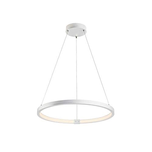 SLV One Led hanglamp wit rond aluminium dimbaar Ø 60 cm