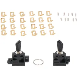 SW-Motech Codierbarer Schloss-Satz 2/2 - 2 Zylinder + 2 Schlüssel. Für V-LOC Seitentaschen.