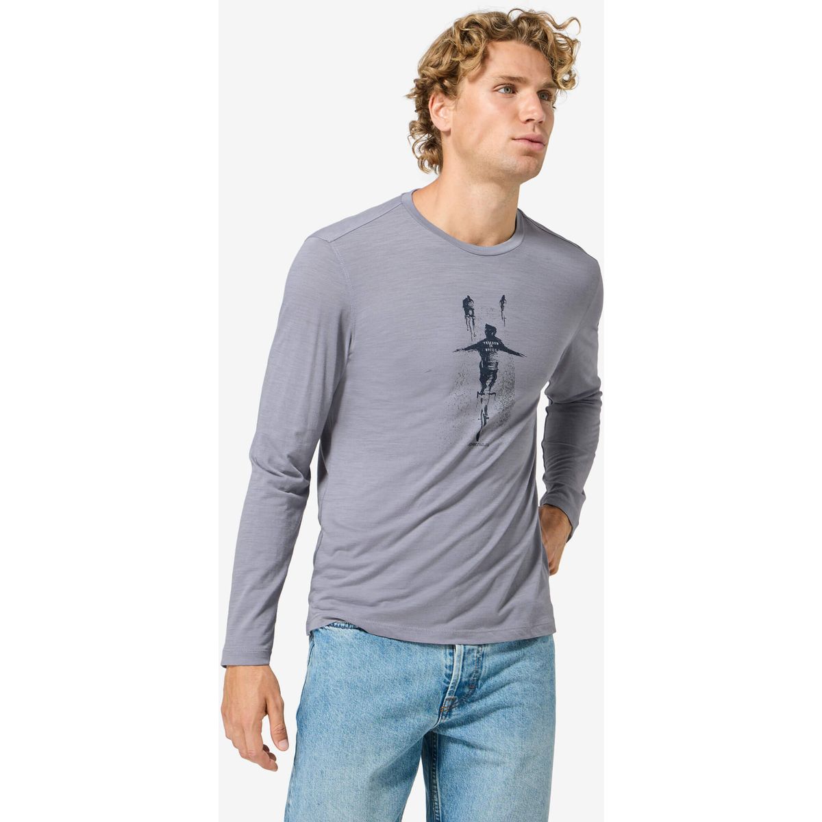 Super.Natural M Freedom ON Wheels LS foggy blue/various (19J) L SNMP0210619JL
