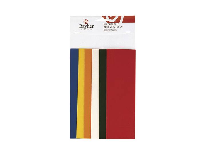 Rayher Wachsfolie Basis-Töne 20 × 6.5 cm 6 Stück