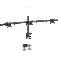 HFTEK®  Tischhalterung für 3 Bildschirme von 15 bis 27 Zoll VESA 75/100
