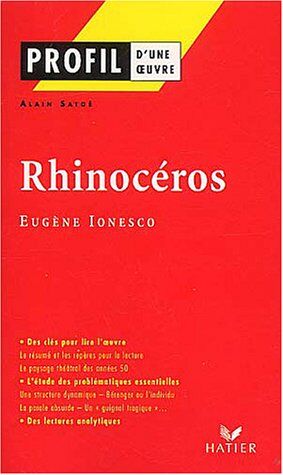 Eugène Ionesco - Rhinocéros, pièce en trois actes et quatre tableaux (1959), Eugène Ionesco - Preis vom 12.10.2026 11:37:12 h