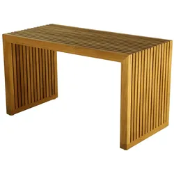 Gartenbank Tivoli aus massivem Teakholz, modern, naturfarben, 120 cm breit, wetterfest