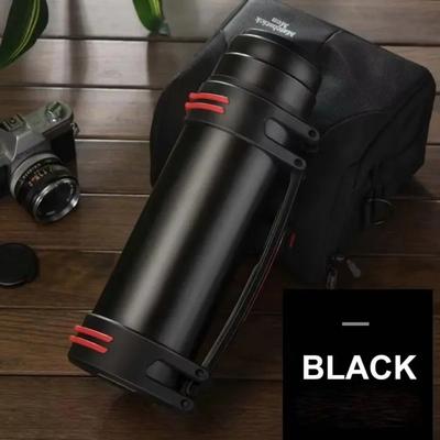 Useful Little Things Large Stainless Steel Vacuum Thermos Bottle black 40.58 Fl Oz