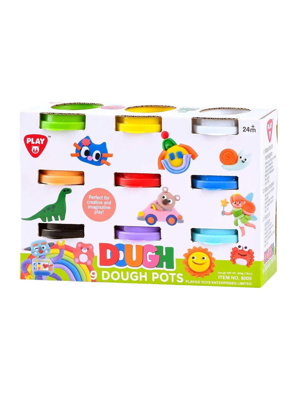 Playgo Clay Set 9 Colors - 9x56gram