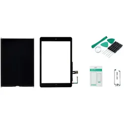 iPad 6 (9,7 Zoll 2018) LCD und Touchscreen schwarz - Set