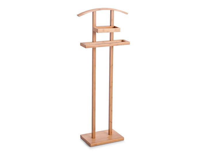 Zeller Present Herrendiener, Naturfarben, Holz, Bambus, 44.5x22x113 cm, Wohnzimmer, Kleinmöbel, Herrendiener