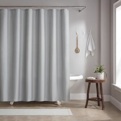 Host & Home Raindrop Striped Shower Curtan Set