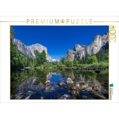 CALVENDO Puzzle Yosemite Valley | 2000 Teile Lege-Größe 90x67cm Foto-Puzzle für glückliche Stunden