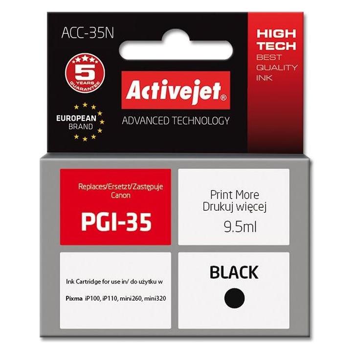 Activejet ACC-35N  - Tinte auf Pigmentbasis - Schwarz - Canon - Einzelpackung (BK) (ACC-35N)