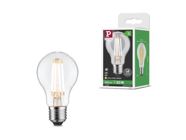 Paulmann LED Efficient-Line AGL E27 806lm 4,3W 3000K dimmbar Klar